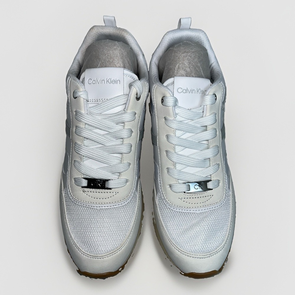CALVIN KLEIN Carlla5 Size 10M White with Women Fashion Sneaker Shoes New w/Box - Picture 3 of 10